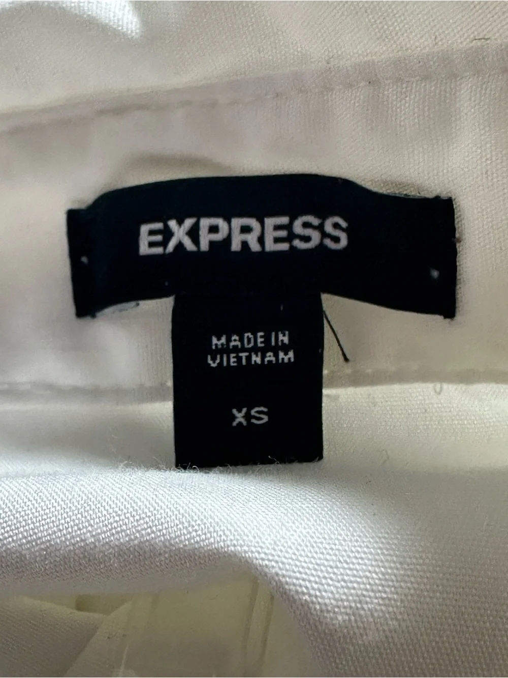 Express Fit & Flare Shirt Dress Pocket Mini corset-style waist balloon Sleeve XS